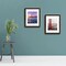 11x14 Picture Frame with Mat for 8x10 Photo - High Definition Glass Wide Molding - Preinstalled Wall Mounting Hardware (Brown, 1 Pack)